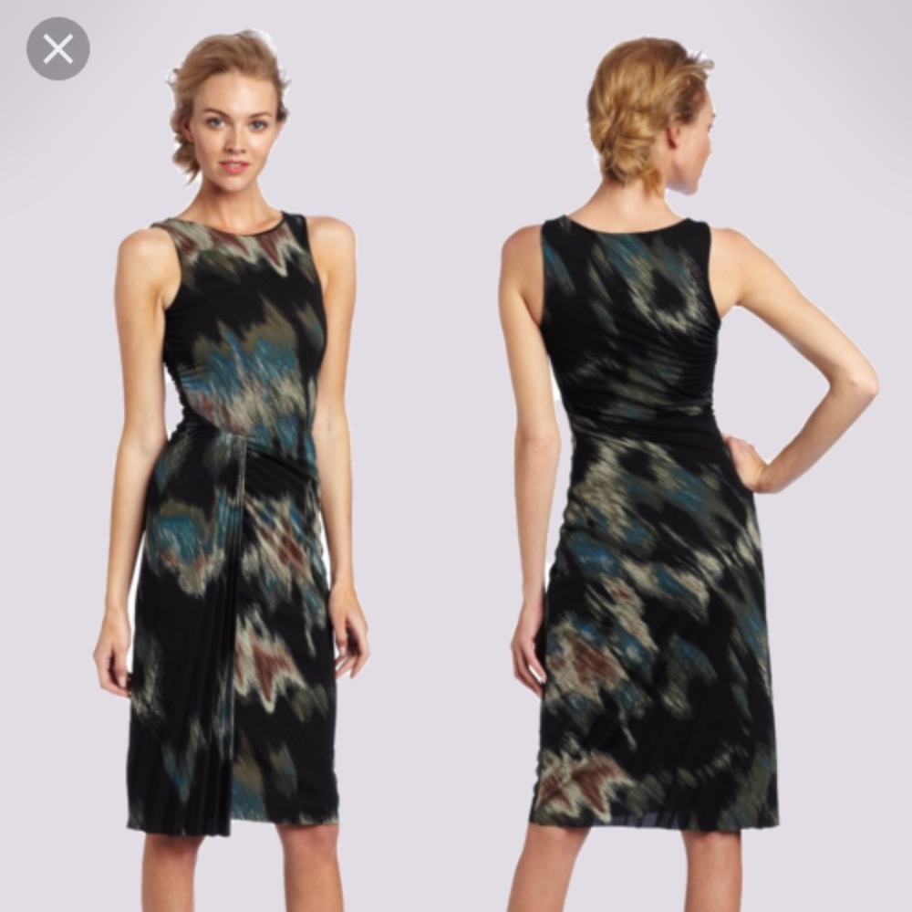 NWT Halston Heritage Black Ocean dress